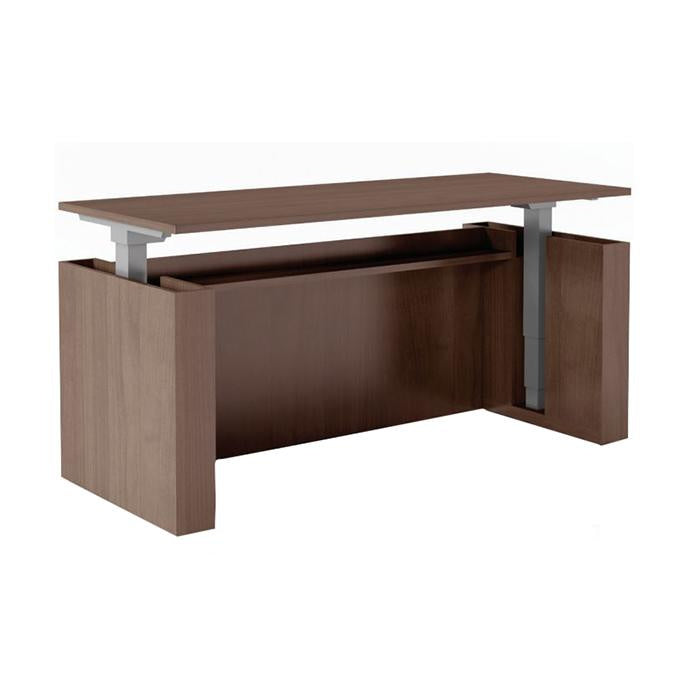 Bow Front Double Pedestal Desk