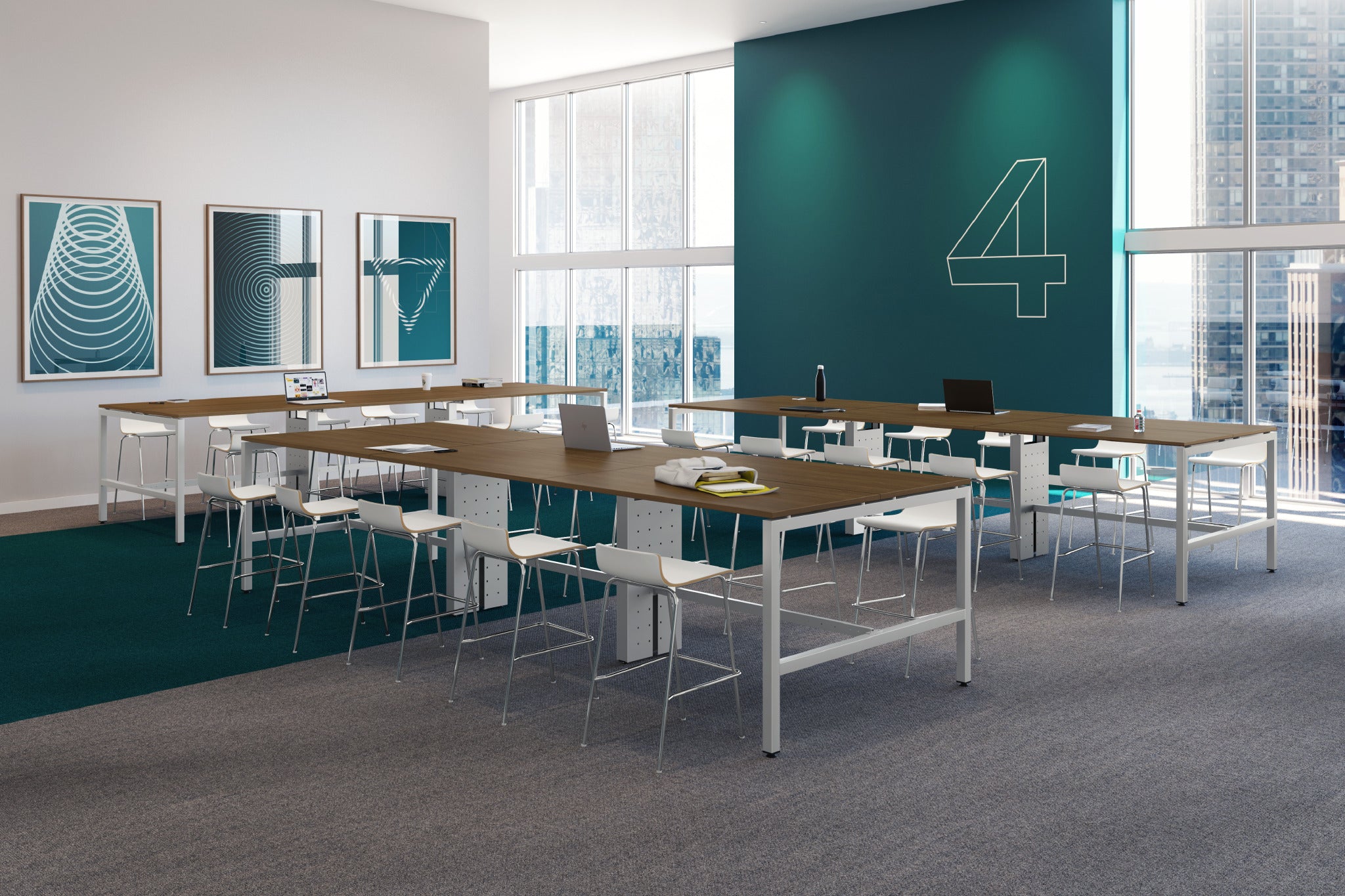 Rectangular Melamine Laminate Table Top
