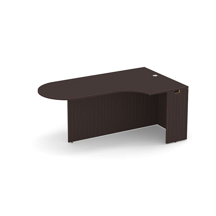 Classic Series Laminate Bullet Desk with Corner Extension