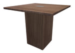 Cafe Height Square Top Cube Base Conference Table