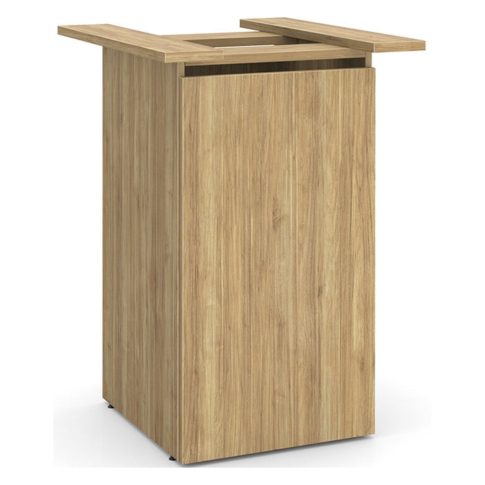 Cafe Height Square Top Cube Base Conference Table