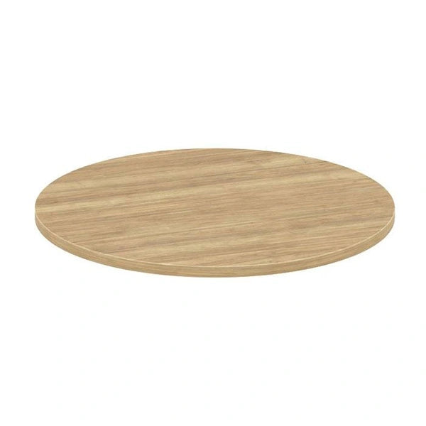 Round Laminate Table with Silver Round Base