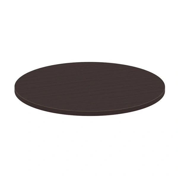 Round Laminate Table with Silver Round Base