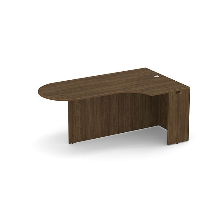 Classic Series Laminate Bullet Desk with Corner Extension