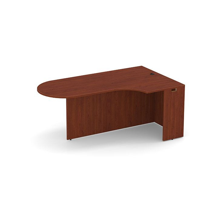 Classic Series Laminate Bullet Desk with Corner Extension