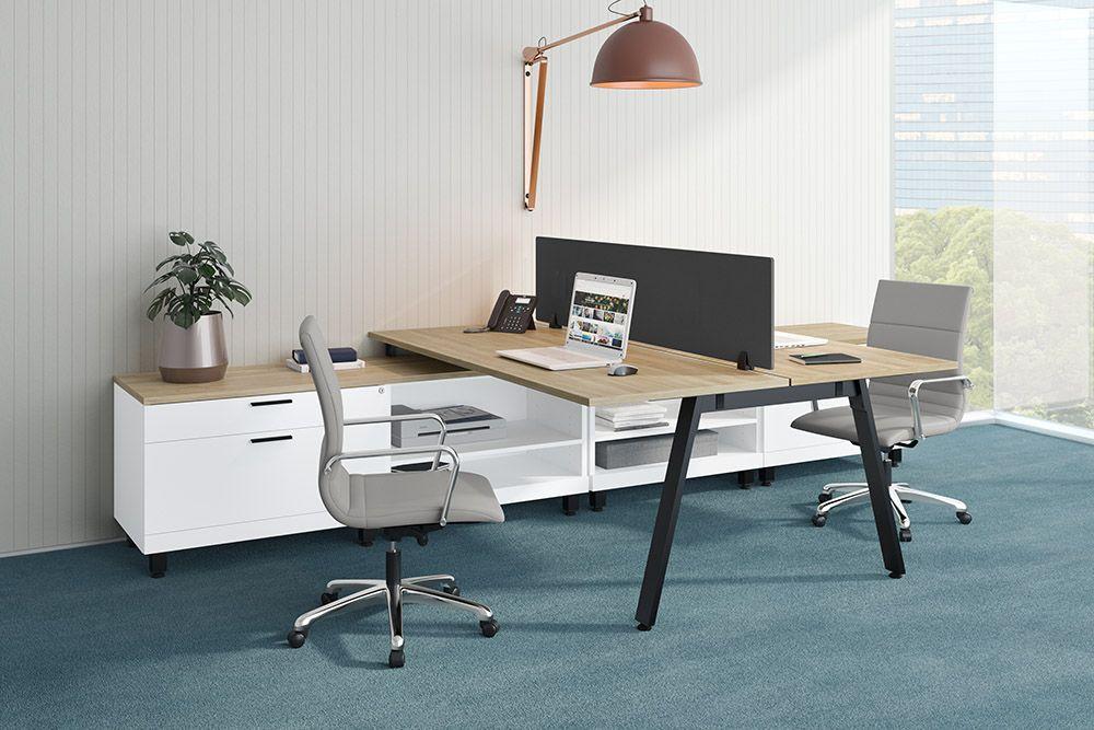 2-Person Modern Work Station