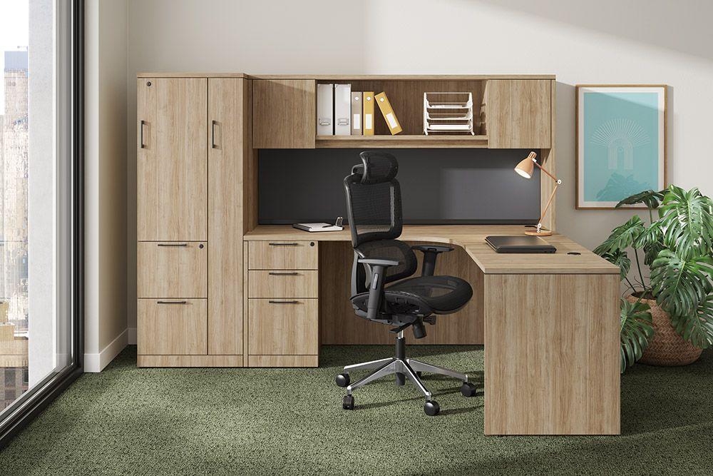 66x65 Workstation Desk with storage
