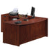 Radial L Desk with Bow Front