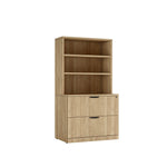Lateral Filing Cabinet with Bookcase