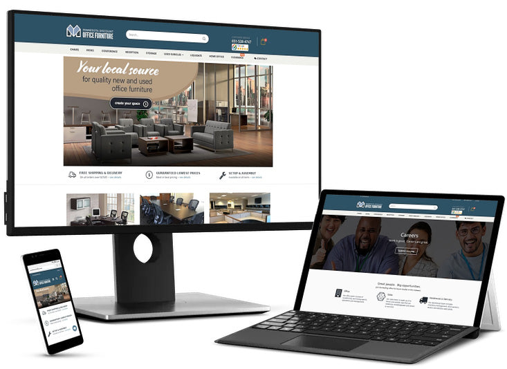 New site delivers discounted office furniture prices and low-cost delivery