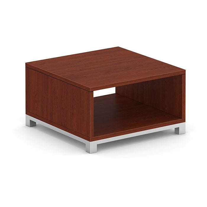 Cube Coffee Table with Silver Base