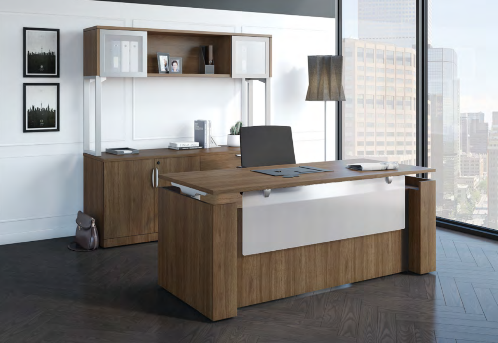 Premier Series Executive Height Adjustable Desk Suite