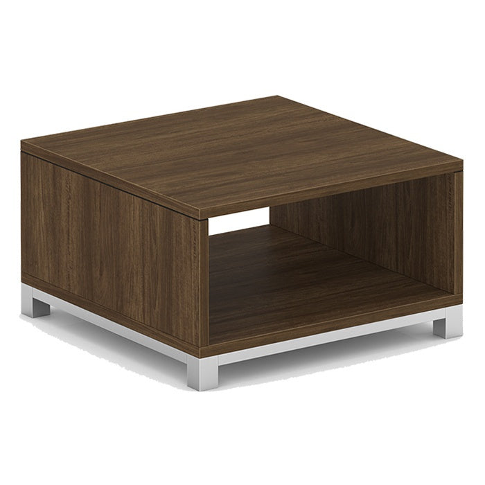 Cube Coffee Table with Silver Base