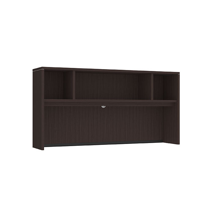 71" open hutch in Espresso