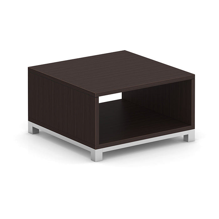 Cube Coffee Table with Silver Base