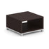 Cube Coffee Table with Silver Base