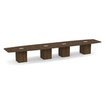 Boat-Shaped Cube Base Conference Table