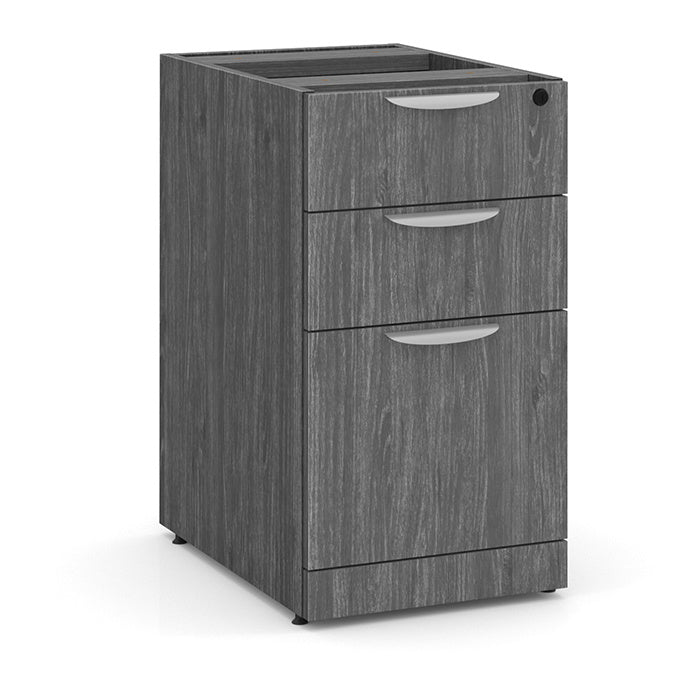 Deluxe Pedestal Box-Box-File with Open Shelving