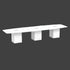 Boat-Shaped Cube Base Conference Table