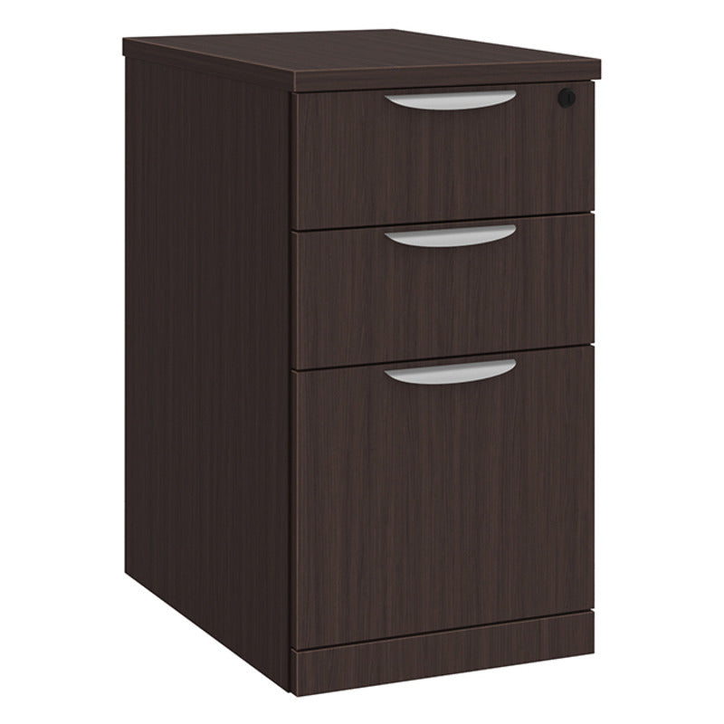 Mobile box/box/file pedestal in Espresso