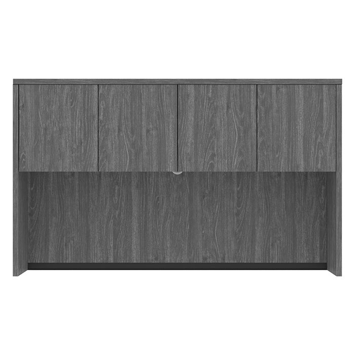 60" open hutch in Newport Gray