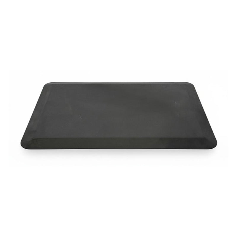 Anti-fatigue mat at a standing workstation