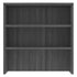 35" open hutch in Coastal Gray