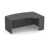 Bowfront Desk Shell Right Coastal Gray