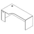 71-inch corner credenza, left return, Mahogany