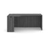 66-inch corner credenza, left return, Coastal Gray