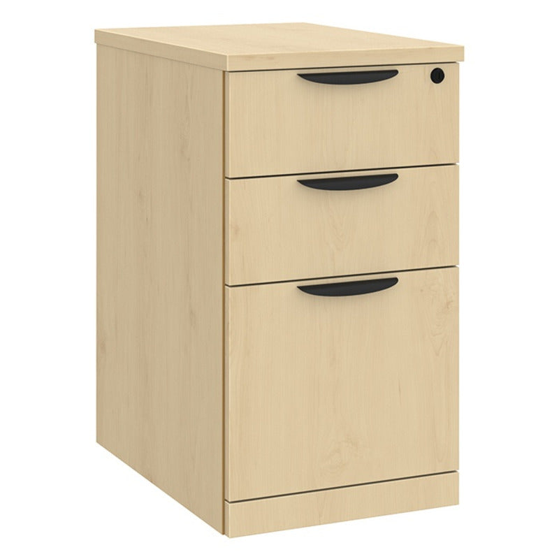 Mobile box/box/file pedestal in Maple
