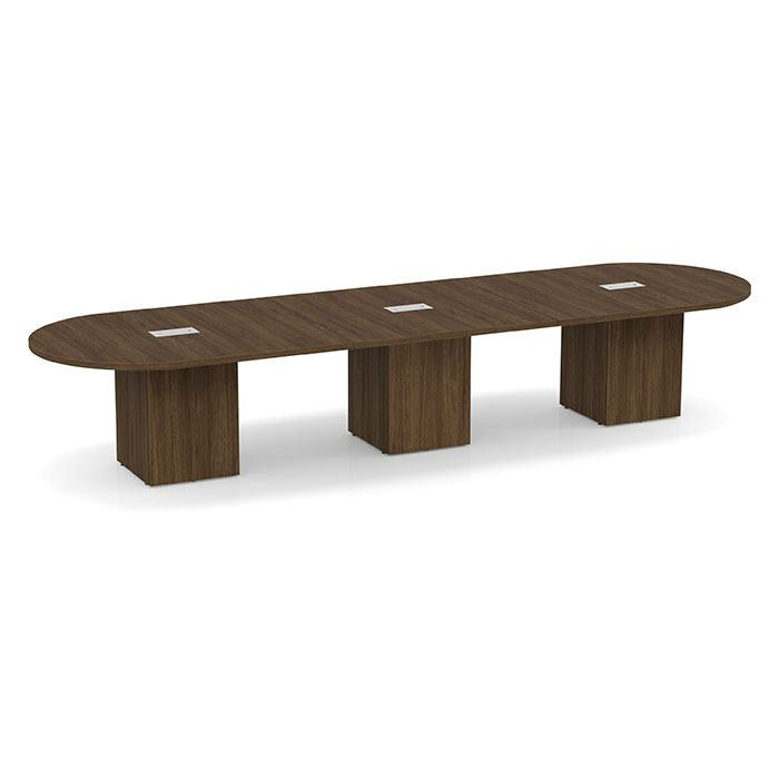 Racetrack Cube Base Conference Table