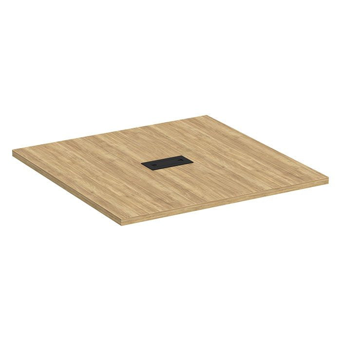 Square Top Cube Base Conference Table