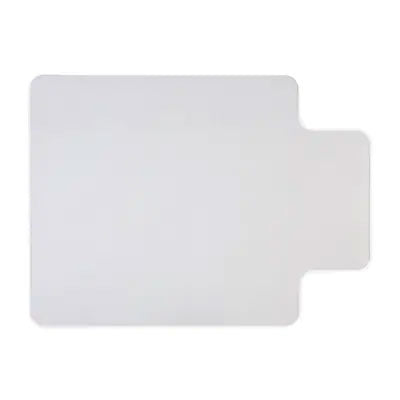 Clear vinyl chair mat with lip