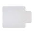 Clear vinyl chair mat with lip