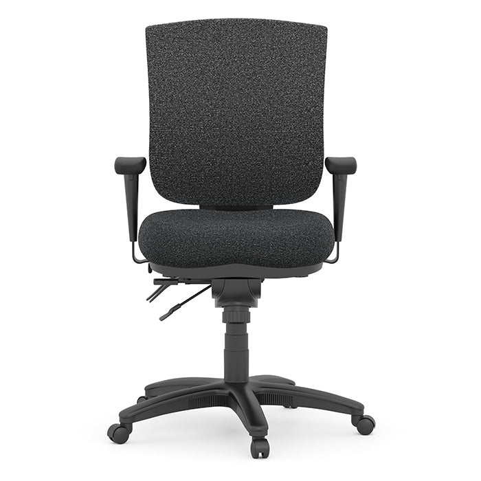 Drone Executive Mid-Back Chair in charcoal fabric