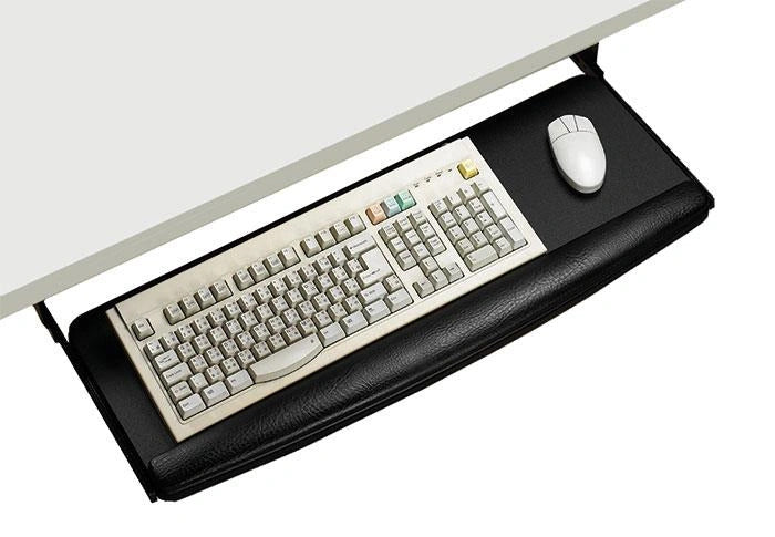 Pull-out keyboard tray, 28 inch extra wide