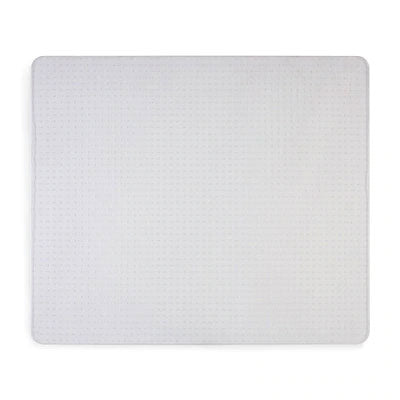 Clear vinyl rectangular chair mat
