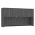 66" open hutch in Coastal Gray