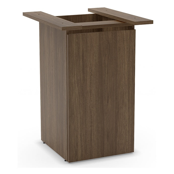 Cafe Height Square Top Cube Base Conference Table