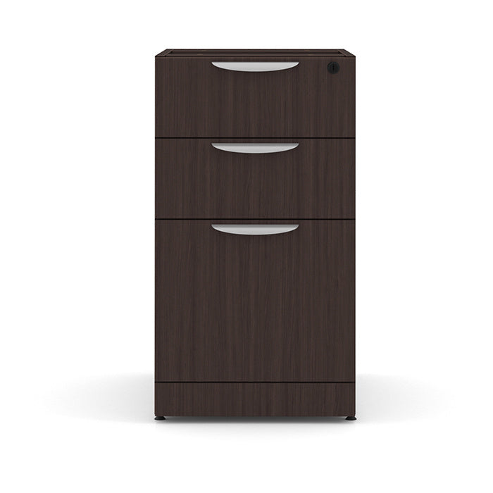 Deluxe Pedestal Box-Box-File with Open Shelving