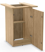 Cafe Height Square Top Cube Base Conference Table