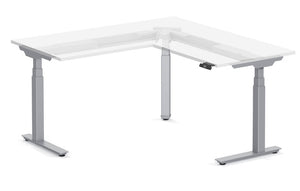 3-Stage Height-Adjustable L-Shape Desk