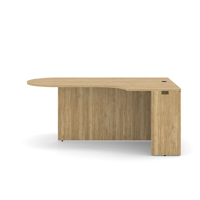 Classic Series Laminate Bullet Desk with Corner Extension