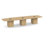 Boat-Shaped Cube Base Conference Table