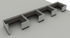 Systems In-Stock Cubicles (Herman Miller AO2 Style) - 6'x8' Four-Station Run