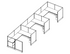 Systems In-Stock Cubicles (Herman Miller AO2 Style) - 6'x8' Triple Workstation