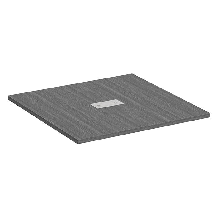 Square Top Cube Base Conference Table