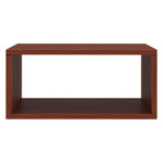 Cube Coffee Table with Silver Base