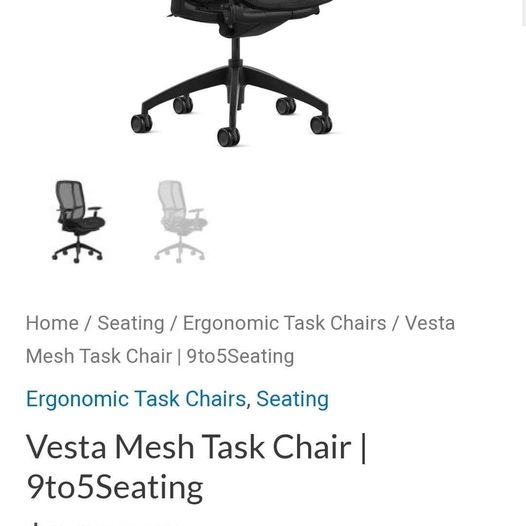 9to5 Vesta Executive Task Chair